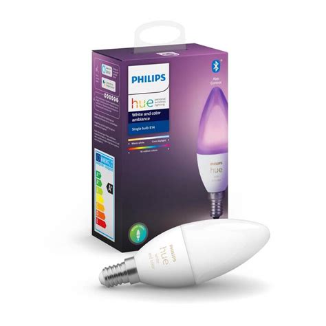 PHILIPS HUE LED Birne White Color Ambiance E14 Bluetooth 5 3 W