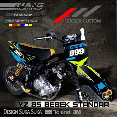 Jual DECAL YZ 85 NEW YZ 85 LAMA BEBEK STANDAR DESAIN CUSTOM Shopee