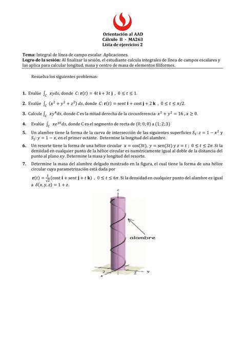 Sem 11 Durante Lista de ejercicios 2 Estudiante OrientaciÛn al AAD C