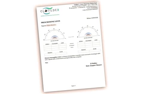 Prescrizione Oculistica Occhiali Le Voci Spiegate In Dettaglio