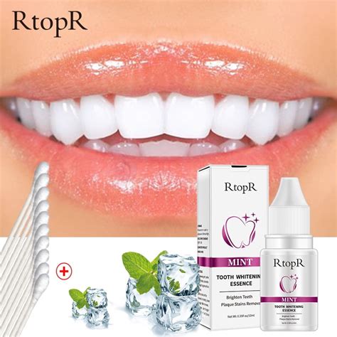 Rtopr Tooth Liquid 10Ml Mint Teeth Whitening Essence Serums Plaque