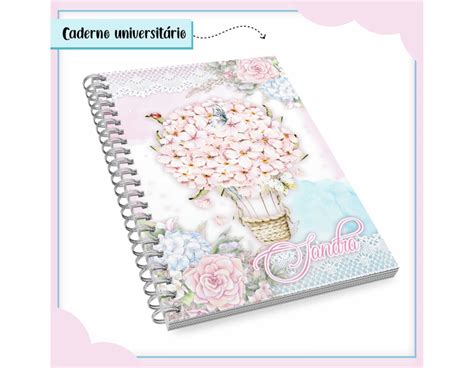 Caderno Pautado A4 10 Matérias No Tema Balões Elo7