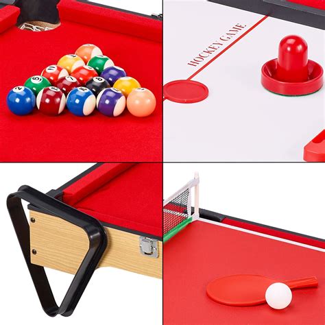 Table Multi Jeux En Billard Ping Pong Hockey Kangui