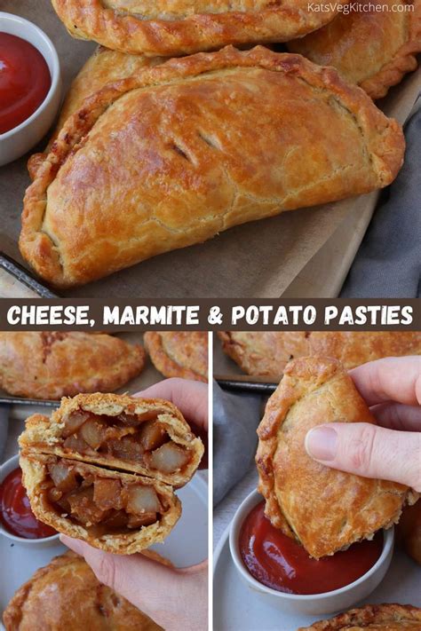 Cheese Marmite And Potato Pasties Kats Veg Kitchen Recipe Pasties Recipes Food Processor