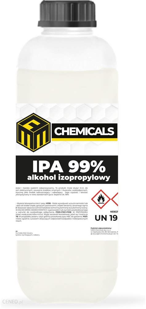 Alkohol Izopropylowy Izopropanol Ipa L Opinie I Ceny Na Ceneo Pl