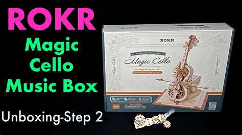 Rokr Magic Cello Mechanical Music Box Unboxing Step Youtube