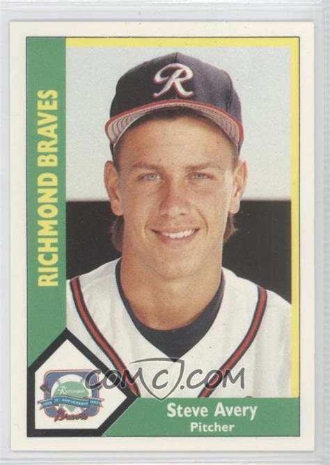 1990 CMC AAA - Richmond Braves Green Backs #1 - Steve Avery