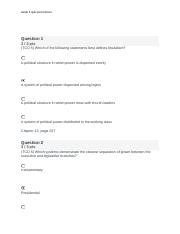 Week 5quiz Pol Science Docx Week 5 Quiz Pol Science Question 1 3 3