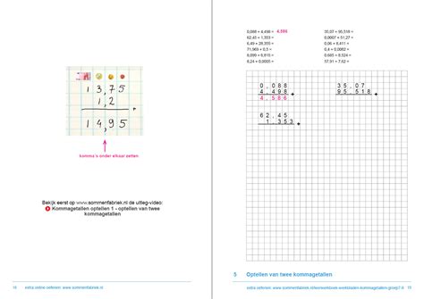 Leerwerkboek Kommagetallen Groep En