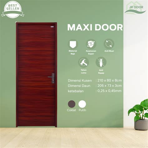 Jual Jr Door Maxi Tropis Full Set Pintu Baja Anti Karat Warna