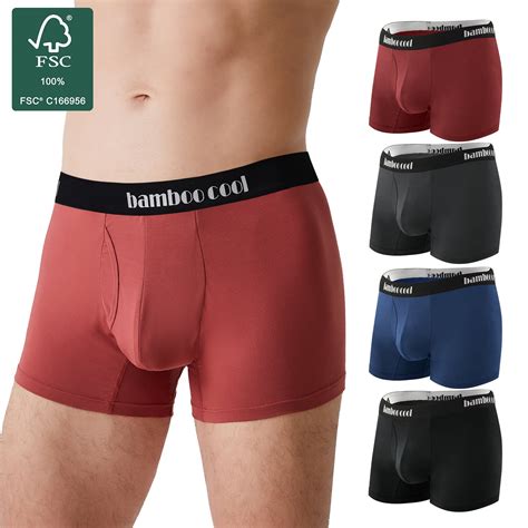 Bamboo Cool Mens Underwear Premium Soft Cooling Trunks Bamboo Boxers