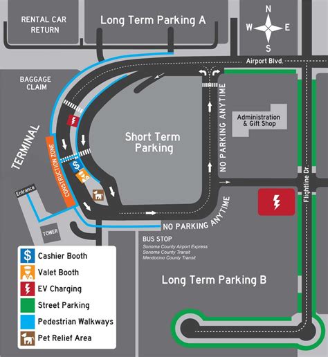 Parking Charles M Schulz Sonoma County Airport