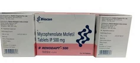 Renodapt Mg Mycophenolate Mofetil Ip Tablet At Rs Stripe