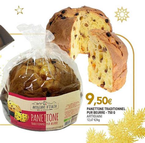 Promo Panettone Traditionnel Pur Beurre Artigiani 750 G chez NaturéO