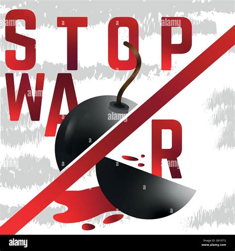 Stop War Poster Stock Vector Image And Art Alamy