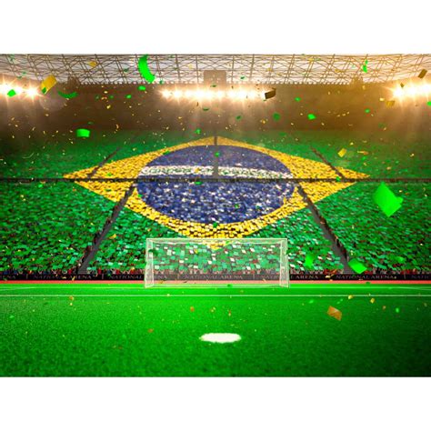 Painel Em Lona Quadrado Futebol Copa Do Mundo Brasil Decora O Festa