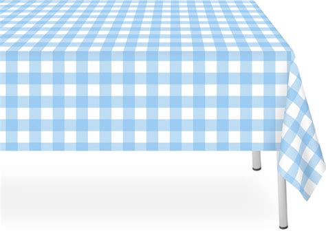 Amazon Fixwal Pack Plastic Picnic Table Cover Blue Plaid