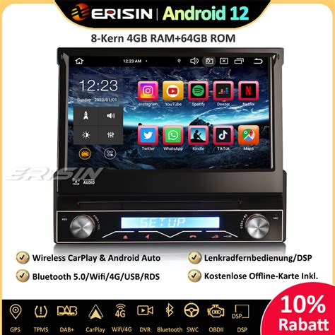 Erisin Es U Kern Android Abnehmbar Autoradio Gps Navi Carplay