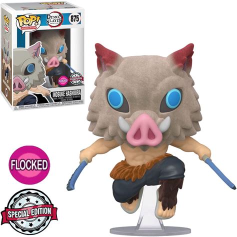 Funko Pop Demon Slayer Exclusive Inosuke Hashibira 875 Flocked