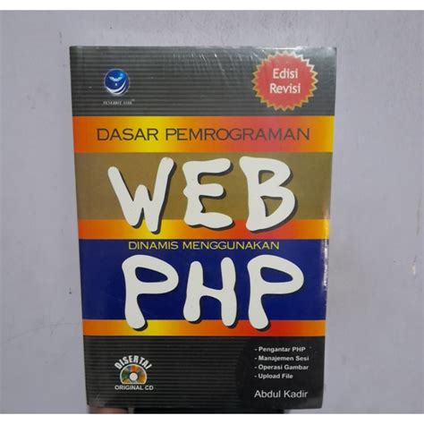 Jual Buku Original Dasar Pemrograman Web Dinamis Menggunakan Php Cd