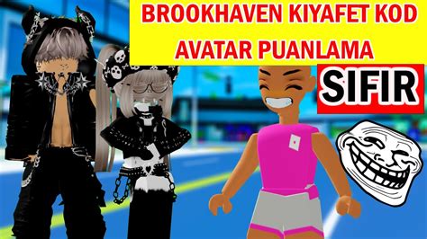 Brookhaven Kıyafet Kodları AVATAR PUANLAMA HACKER TROLL Roblox