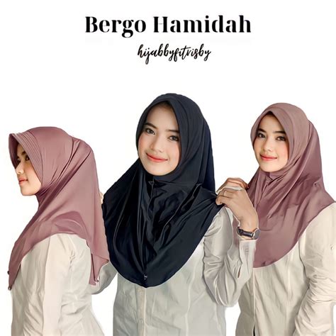 Jual Jilbab Sport Bergo Sport M Bergo Hamidah Jersey Bergo Hamidah