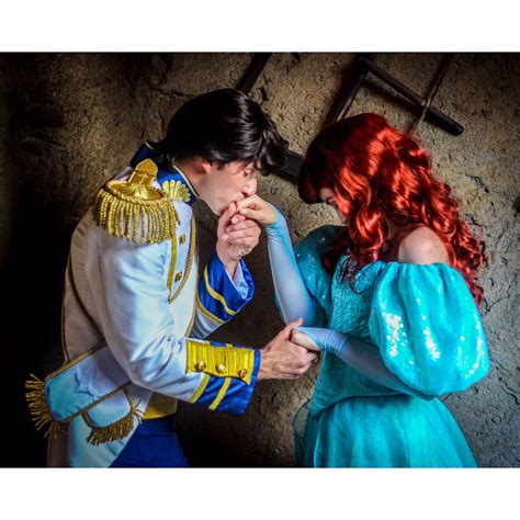 Ariel And Eric Disney Cosplay Disney Characters Costumes Disneyland Riset