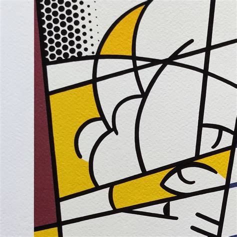 1980s Original Stunning Roy Lichtenstein Self Portrait Limited