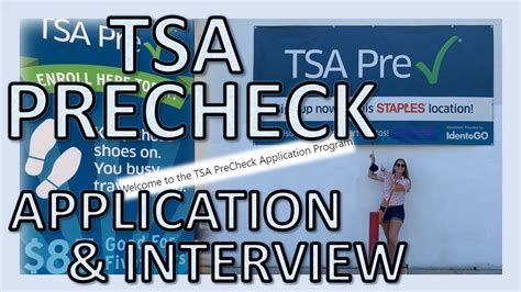 How To Get Tsa Precheck Interview Application Video Youtube