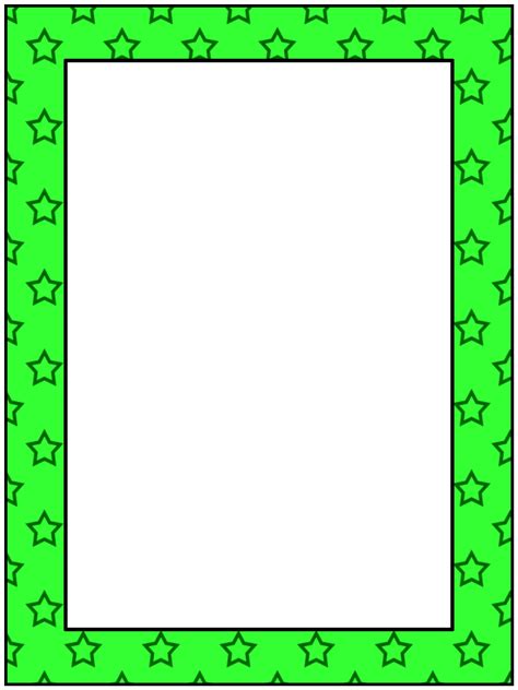 Green Star Border