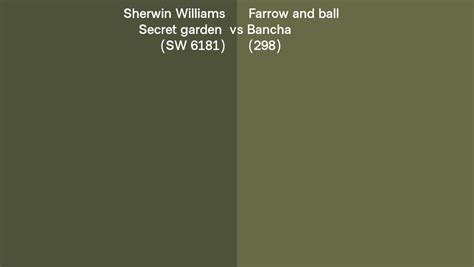 Sherwin Williams Secret Garden Sw Vs Farrow And Ball Bancha