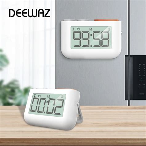 Deewaz timer de cozinha relógio magnético para cozinhar cronômetro