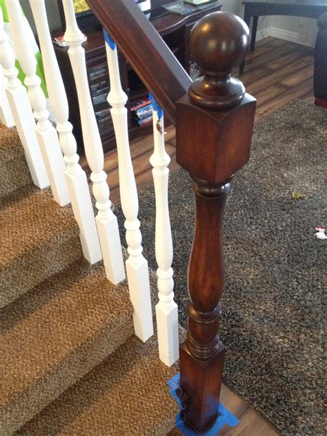 Two Points For Honesty Refinishing Oak Stair Railings