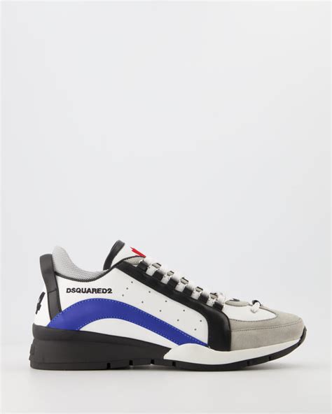 Dsquared2 Lace Up Low Top Sneakers Wit Beachim