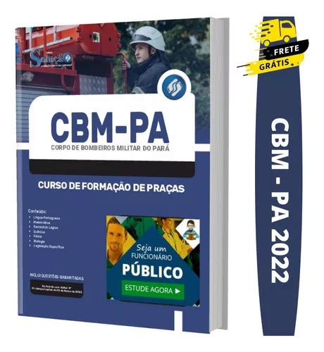 Apostila Cbm Pa 2022 Corpo Bombeiros Pará Soldado Praças Frete grátis