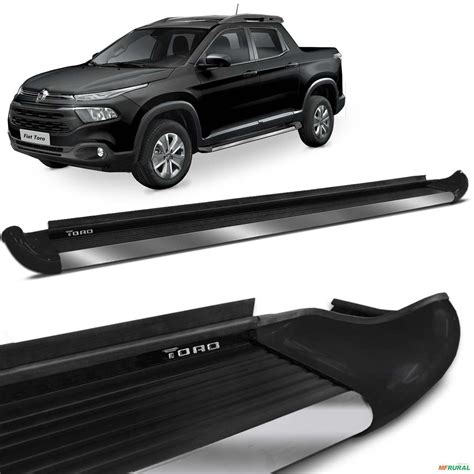 Estribo Lateral Fiat Toro 2016 A 2023 Preto Fosco Personaliz 632025