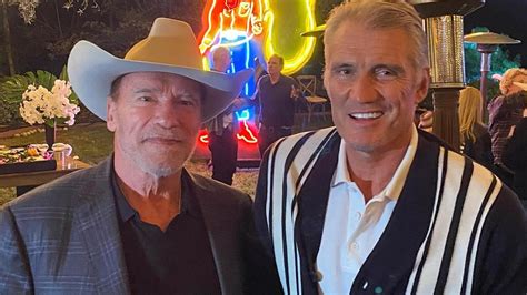 Arnold Schwarzenegger Dolph Lundgren Team Up For High Pace Workout At