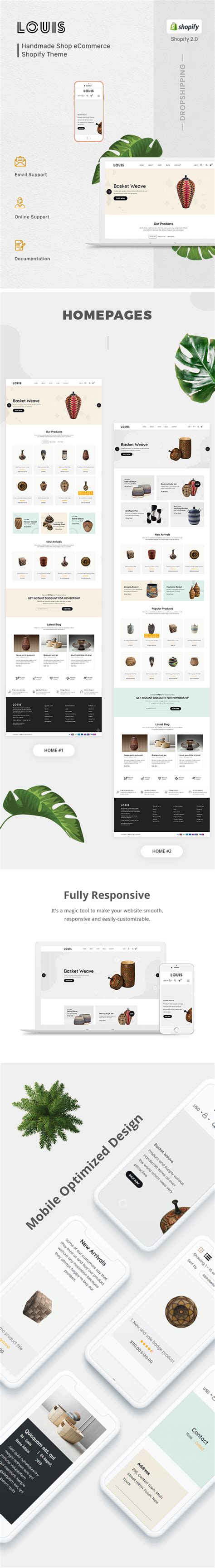 Louis Handmade Craft Shopify Theme Code Market