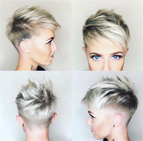 Shaved Haircuts For Short Hair Sassy Edgy Chic Pop Haircuts