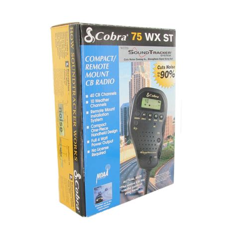 Cobra 75 WX ST Compact Remote Mount CB Radio