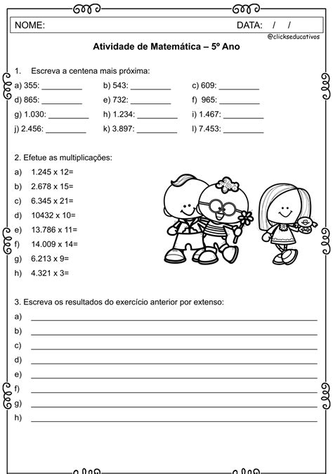 Exercicios Para 5 Ano Matematica Hot Sex Picture