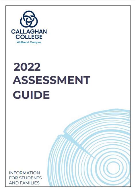 2022 Assessment Guides And Schedules Online Now Callaghan College Wallsend Campus