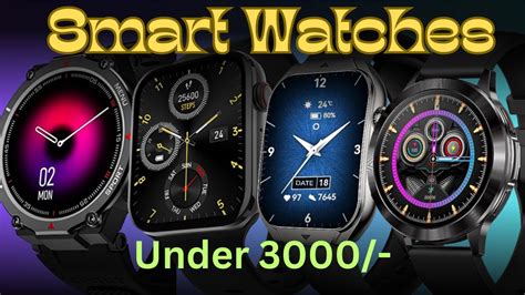 Top 5 Smartwatches Under 3000 In India Best Smartwatches Under 3000