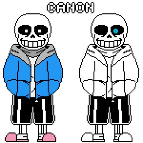 Pixilart Sans Canon Vs Fanon By Rk4150