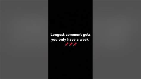 You Only Have A Week To Comment Go Fast 📌📌📌 Youtube