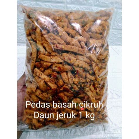 Jual Basreng Stik Kg Bumbu Basah Pedas Daun Jeruk Original Gurih