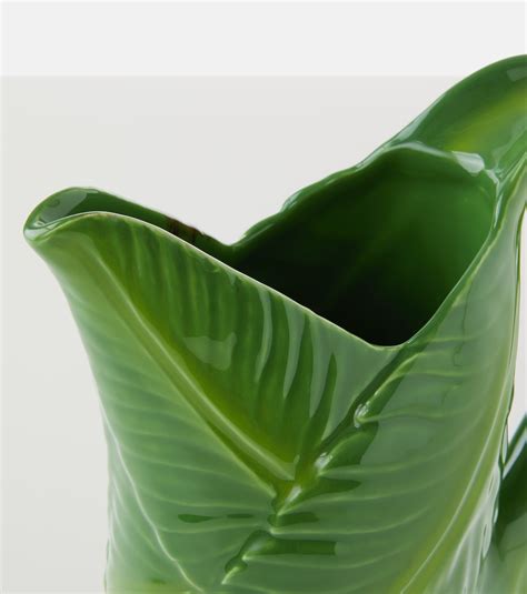 Banana Da Madeira Ceramic Pitcher In Green Bordallo Pinheiro Mytheresa