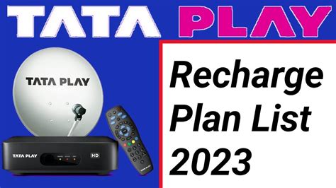 Tata Play Recharge Plan Tata Play New Recharge Plan Youtube