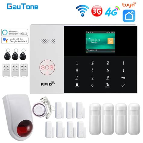 GauTone Sistema De Alarma PG105 Tuya 4G 3G GSM Para Seguridad Del Hogar