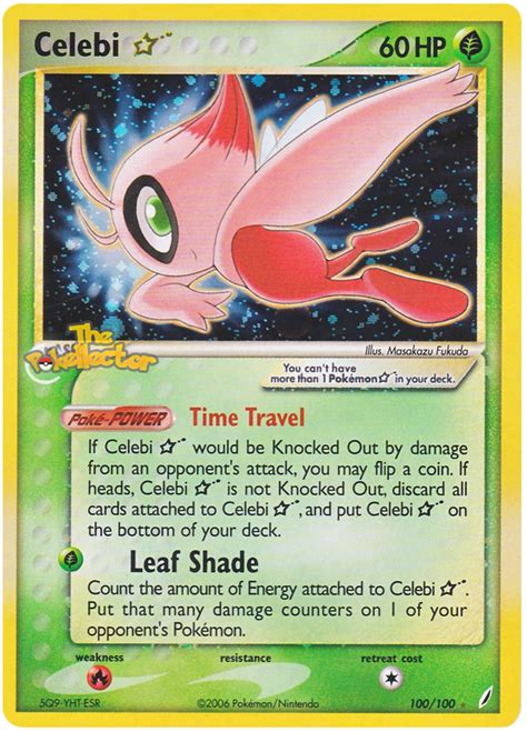 Celebi Ex Crystal Guardians Pokemon Card